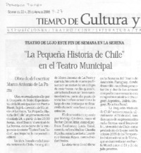 "La Pequeña historia de Chile" en el Teatro Municipal