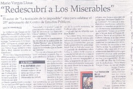 "Redescubrí a Los Miserables. (entrevistas)