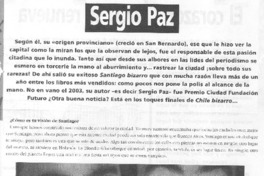 Sergio Paz [entrevista]