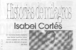 Historia de milagros Isabel Cortés.