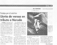 Lluvia de versos en tributo a Neruda