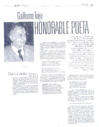 Guillermo Trejo honorable poeta