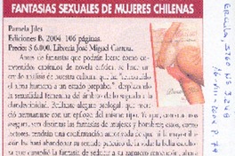 Fantasías sexuales de mujeres chilenas