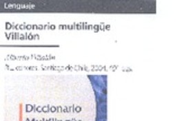 Diccionario multilingüe Villalón