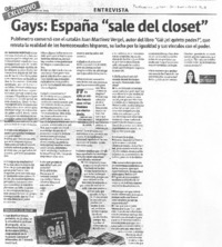 Gays: España "sale del closet"