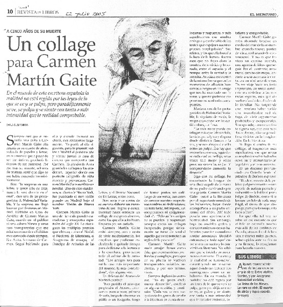 Un collage para Carmen Martín Gaite