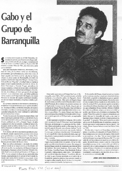 Gabo y el grupo de Barranquilla