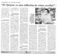"El Quijote es una reflexión de cómo escribir" [entrevista]