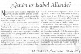 ¿Quién es Isabel Allende?