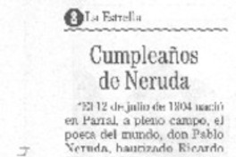 Cumpleaños de Neruda
