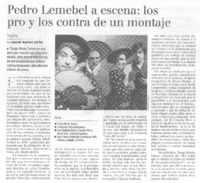 Pedro Lemebel a escena: los pro y los contra de un montaje