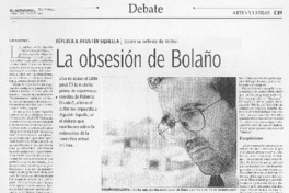 La obsesión de Bolaño
