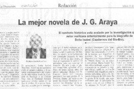 La mejor novela de J. G. Araya