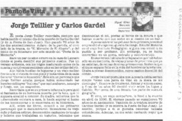 Jorge Teillier y Carlos Gardel