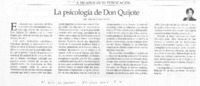 La psicología de Don Quijote