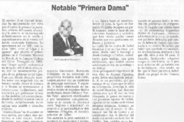 Notable "Primera Dama"