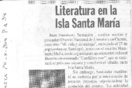 Literatura en la Isla Santa María