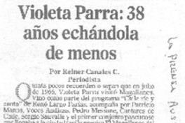 Violeta Parra : 38 años echándola de menos