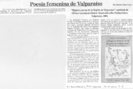 Poesía femenina de Valparaíso