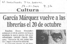 García Márquez vuelve a las librerías el 20 de octubre