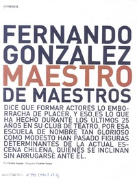 Fernando González : maestro de maestros