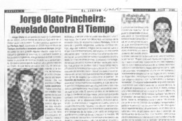 Jorge Olate Pincheira, revelado contra el tiempo