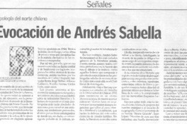 Apología del norte chileno : evocación de Andrés Sabella