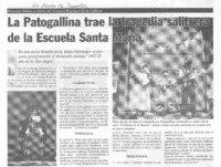 La Patogallina trae la tragedia salitrera de la Escuela Santa María
