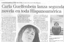 Carla Guelfenbain lanza segunda novela en toda Hispanoamérica