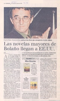 Las Novelas mayores de Bolaño llegan a EE.UU.