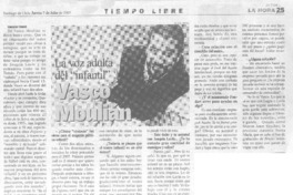 La Voz adulta del "infantil" Vasco Moulián.