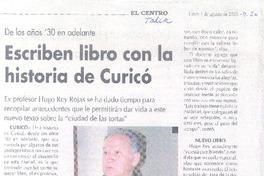 Escriben libro con la historia de Curicó.