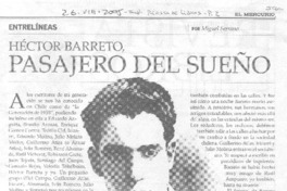 Héctor Barreto pasajero del sueño.