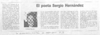 El Poeta Sergio Hernández.