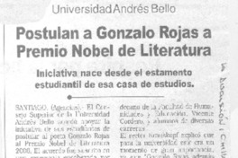 Postulan a Gonzalo Rojas a Premio Nobel de Literatura.