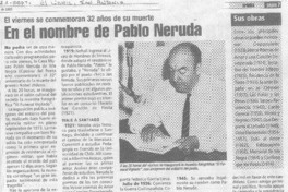 En el nombre de Pablo Neruda.