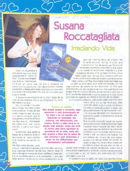Susana Roccatagliata irradiando vida