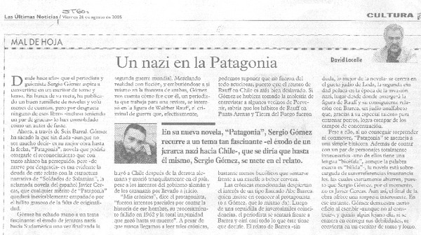 Un Nazi en la Patagonia.