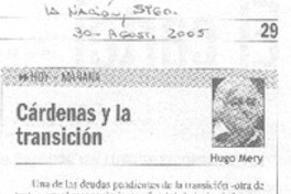 Cárdenas y la transición.