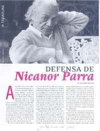 Defensa de Nicanor Parra