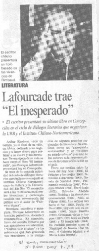 Lafourcade trae "El inesperado".