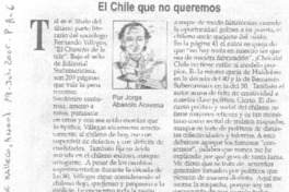 El Chile que no queremos.