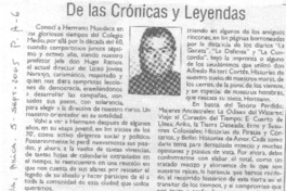 De las Crónicas y leyendas.