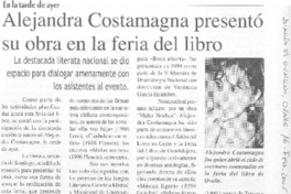 En la tarde de ayer Alejandra Costamagna presentó su obra en la feria del libro