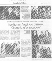 Fray Ramón Angel Jata presentó "Cincuenta años sacerdote"