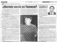 ¿Neruda nació en Temuco?