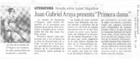 Juan Gabriel Araya presenta "Primera dama"
