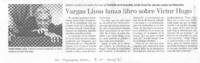 Vargas Llosa lanza libro sobre Víctor Hugo