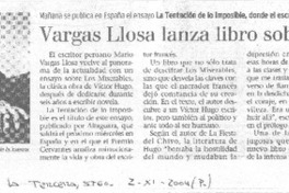 Vargas Llosa lanza libro sobre Víctor Hugo