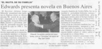 Edwards presenta novela en Buenos Aires.